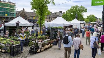 Stalls on Skipton High Street