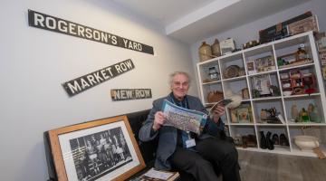 Volunteer, John Parkinson, at Northallerton’s Heritage Hub