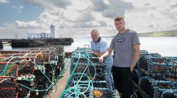 Shaun and Jack Wood from TG Wood, a fish merchant which is based on Scarborough’s West Pier. 