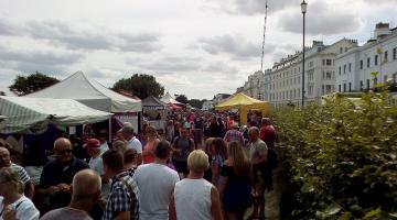 Crescent Gardens during Filey Food Festival