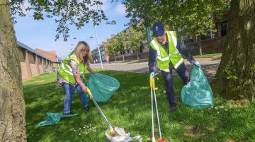 Litter picking in Eastfield