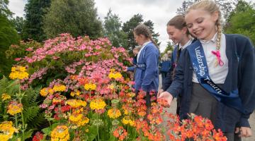 Pupils from schools in Bedale, Colburn, Northallerton, York and Harrogate took part in the Healthy Schools Summer event at RHS Garden Harlow Carr.
