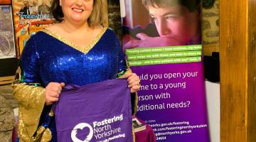 Comedian Kiri Pritchard-McLean has enabled foster families from Fostering North Yorkshire to attend two of her shows