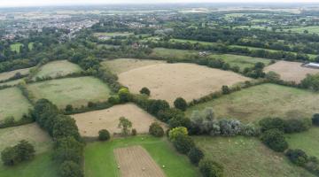 An aerial view of Knaresborough Forest Park.