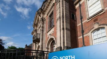 Outside County Hall in Northallerton