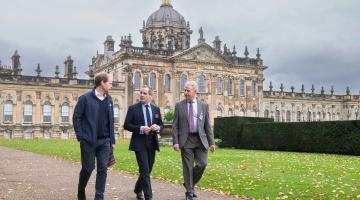 Left to right, David Steel, the chief executive of Dawnay Estates which owns North Yorkshire Water Park, SEALIFE Scarborough’s general manager, Andrew Clay, and North Yorkshire Council’s chief executive, Richard Flinton, at Castle Howard for the official launch of Visit North Yorkshire.  