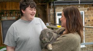 Zen Sensory, a space in Harrogate designed for children with special educational needs and disabilities, became a lifeline for Harry, who has autism. Pictured with Beckie Fajfer who owns and runs the centre with Steph Francique.