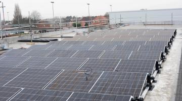 Solar panels at Active North Yorkshire Selby