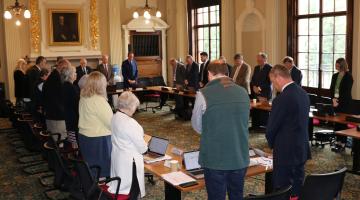 A minute’s silence was held during North Yorkshire Council’s executive meeting