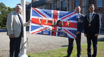 From left, Council leader, Cllr Carl Les, the Armed Forces Champion, Cllr Kevin Foster, and the authority’s chairman, Cllr George Jabbour. 