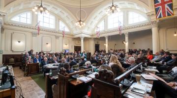 Members of North Yorkshire Council at a meeting in Northallerton