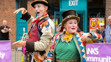 Performers take to Scarborough town centre as part of a previous Scarborough Streets event. 