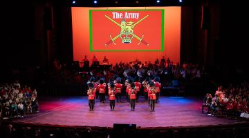 The young musicians were joined by one of the oldest and most famous military bands in the world, the Regimental Band of the Grenadier Guards.