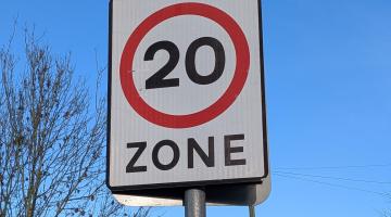 A 20mph sign