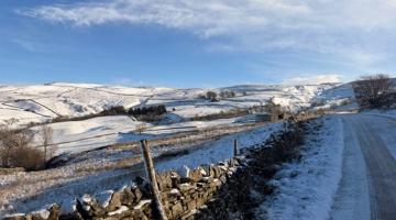A view of North Yorkshire in the snow