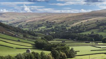 Scenic view of Swaledale