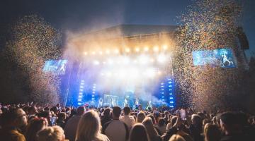 The stage at Scarborough Open Air Theatre