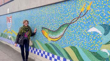 Scarborough-based mosaic artist, Gabrielle Naptali