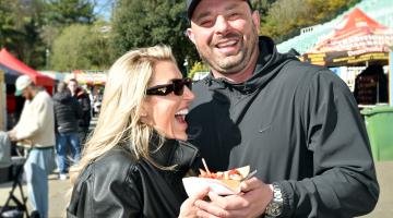 Two people at Scarborough Food Festival