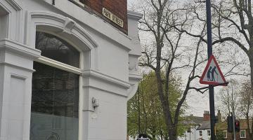 CCTV in Selby above 3 people walking