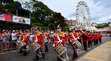 The Yorkshire Volunteers Band at Scarborough Armed Forces Day