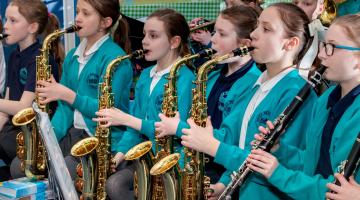 Children at North Yorkshire music school