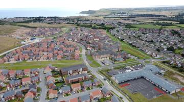 The Middle Deepdale development in Scarborough, which includes the £6 million Overdale Community Primary School and an Extra Care building.