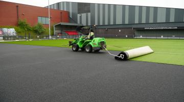Repairs to the community football pitch at the Scarborough Sports Village