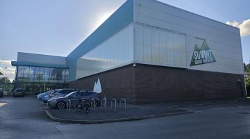 The outside of the Summit building
