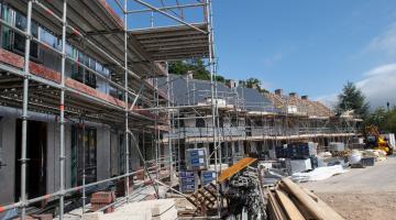 Houses being built