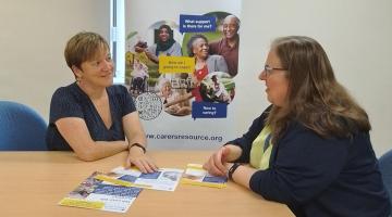 Rachel Waddington and Natalie Baxter from Carers’ Resource. 