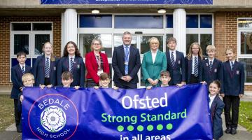 taff and pupils are celebrating after inspectors highlighted the significant progress in achievement, attendance, behaviour and wellbeing at Bedale High School.