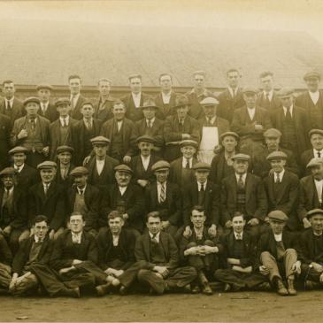 A photograph of joiners and sawyers from Selby shipyard