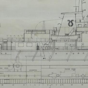 A section of the general arrangement plan of the ‘Seaforth Clansman'