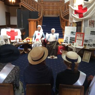 People at the home Comforts exhibition, North Yorkshire County Record Office