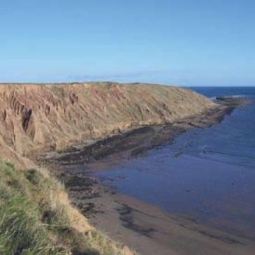 View of the sea from Filey Brigg