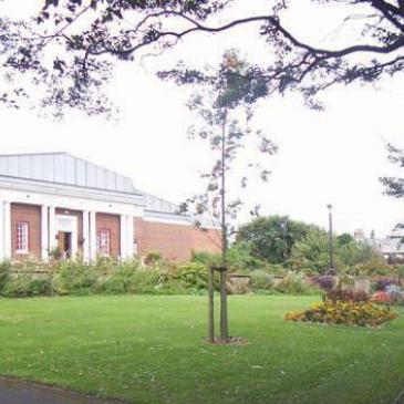 View of Pannett park garden and museum