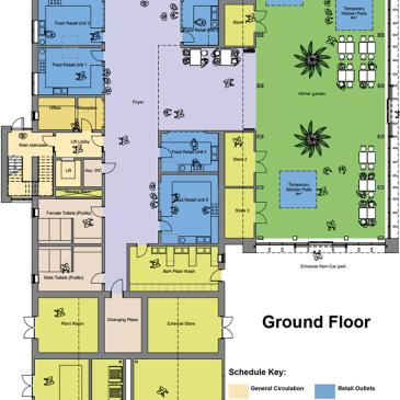 Community building ground floor plan