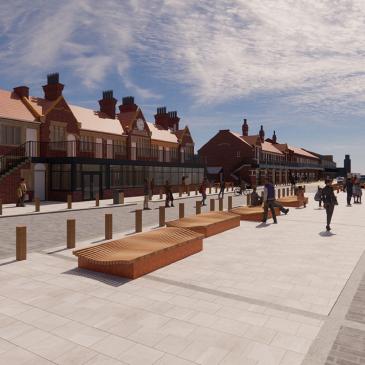 An artist impression of Scarborough West Pier