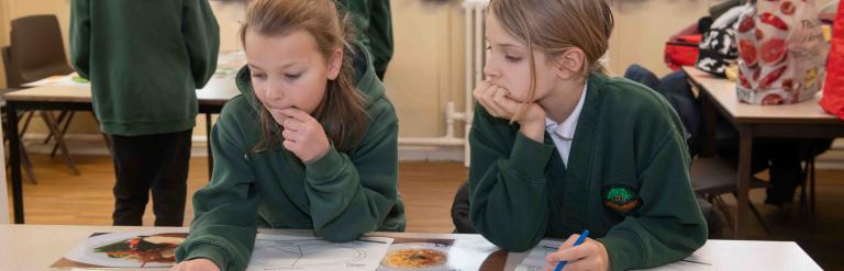 The healthy eating workshop proves very interesting for pupils from Ingleby Greenhow Church of England Primary School.