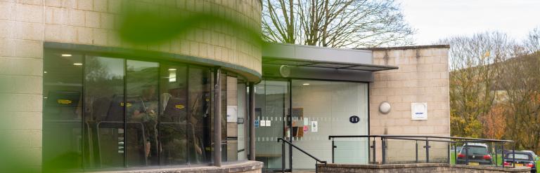 The front of Pateley Bridge Leisure and Wellbeing Hub