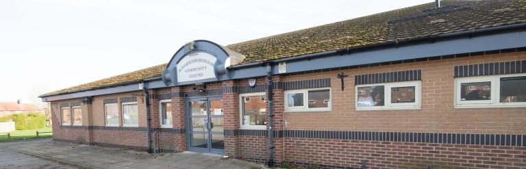 A view of the front of Stockwell Community Wellbeing Hub