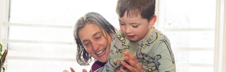 Teacher and child at Childhaven Community Nursery