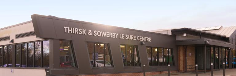 A view of the outside of Thirsk and Sowerby Leisure and Wellbeing Hub