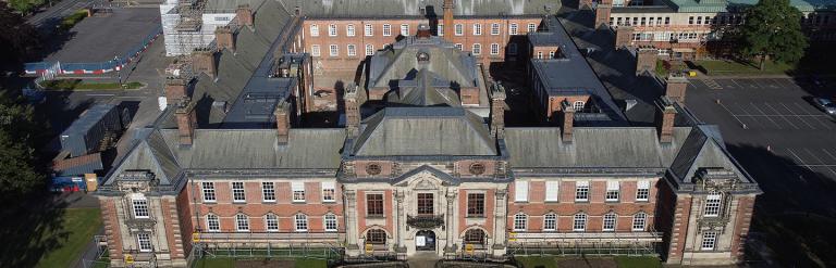 Aerial shot of County Hall