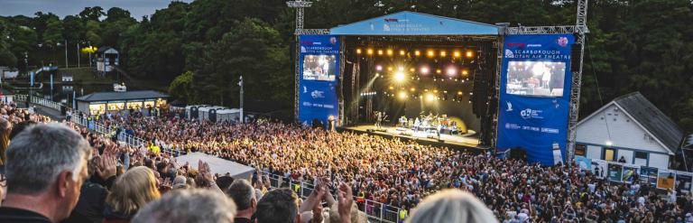 Crowd at a gig at Scarborough Theatre
