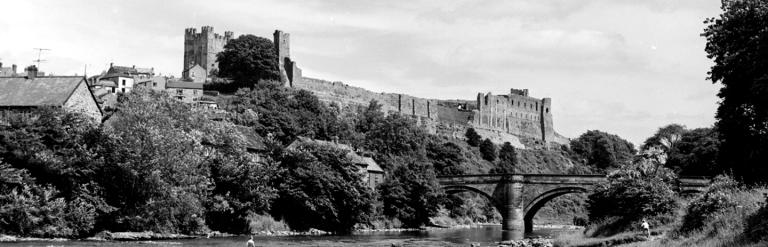 Richmond Castle. Taken by local photographer Bertram Unné , active between 1940 and 1979.